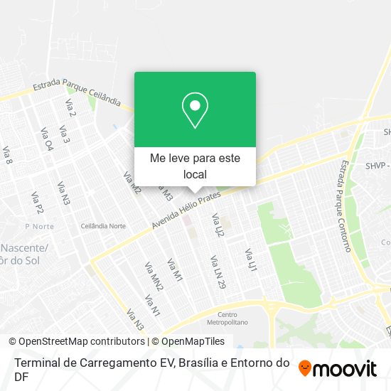Terminal de Carregamento EV mapa