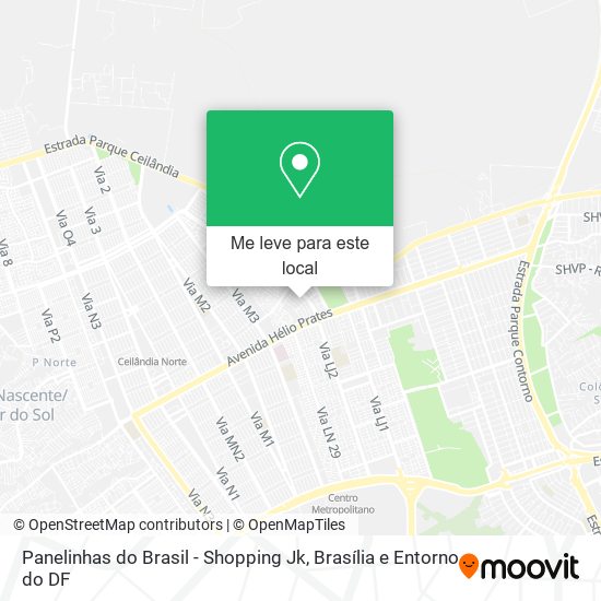 Panelinhas do Brasil - Shopping Jk mapa