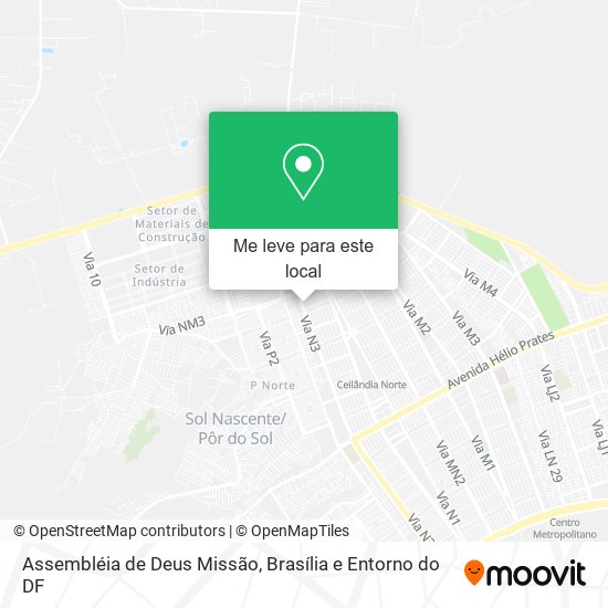 Assembléia de Deus Missão mapa