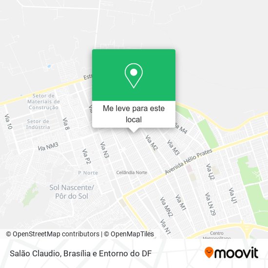 Salão Claudio mapa
