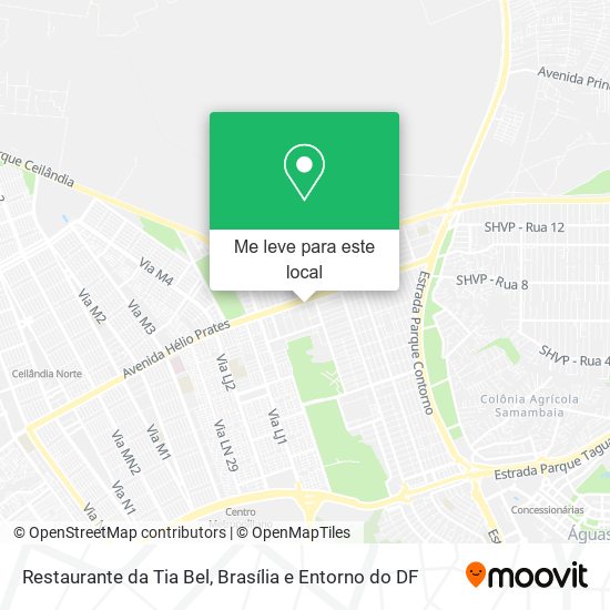Restaurante da Tia Bel mapa
