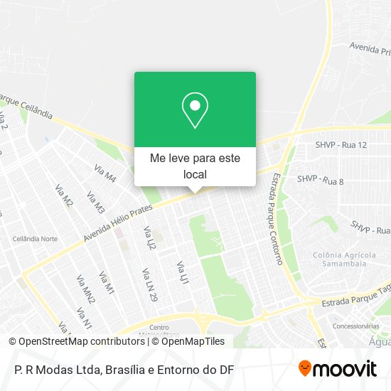 P. R Modas Ltda mapa