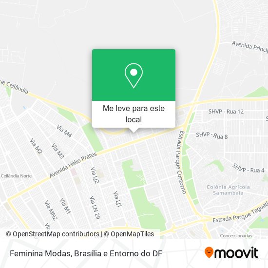 Feminina Modas mapa
