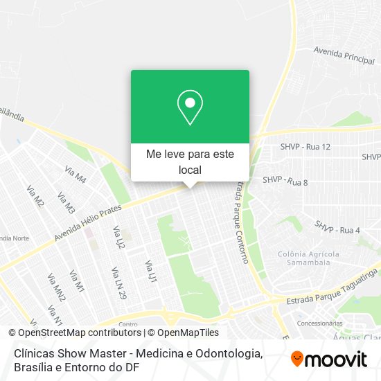 Clínicas Show Master - Medicina e Odontologia mapa