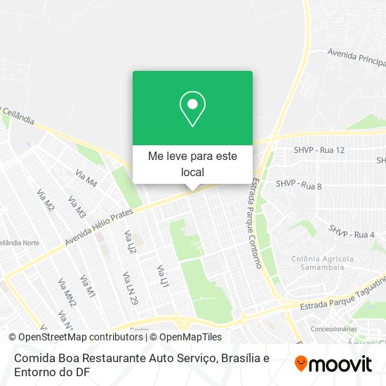 Comida Boa Restaurante Auto Serviço mapa