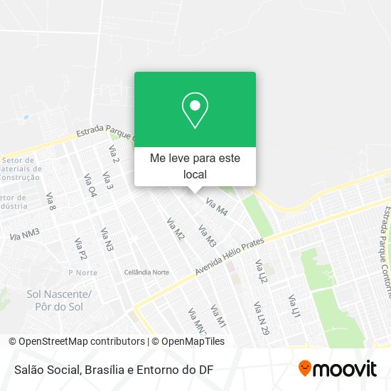 Salão Social mapa