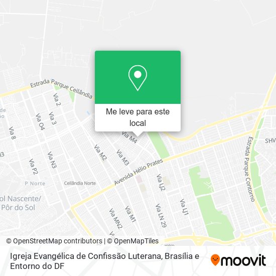 Igreja Evangélica de Confissão Luterana mapa