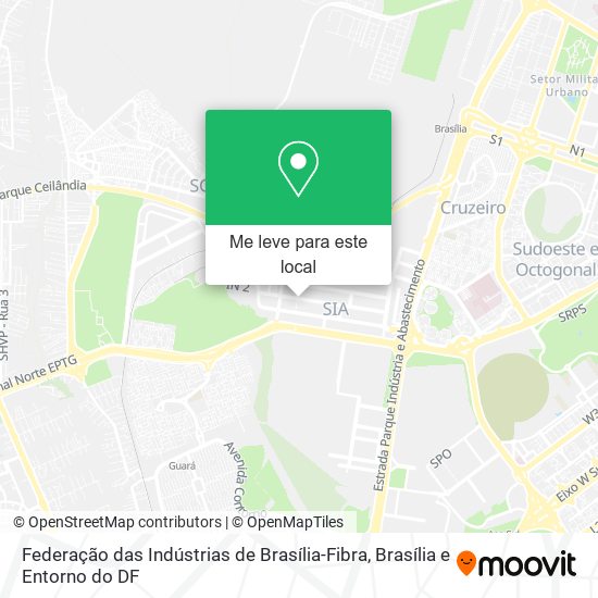 Federação das Indústrias de Brasília-Fibra mapa