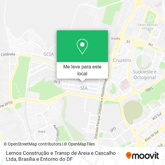 Lemos Construção e Transp de Areia e Cascalho Ltda mapa