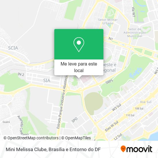 Mini Melissa Clube mapa