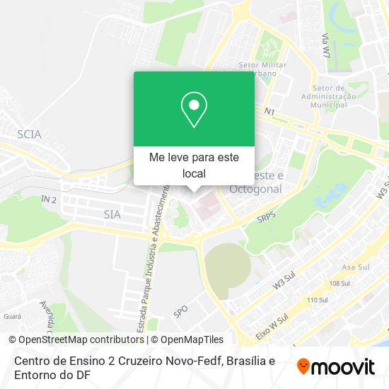 Centro de Ensino 2 Cruzeiro Novo-Fedf mapa