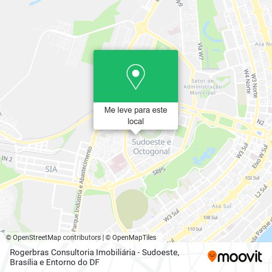 Rogerbras Consultoria Imobiliária - Sudoeste mapa