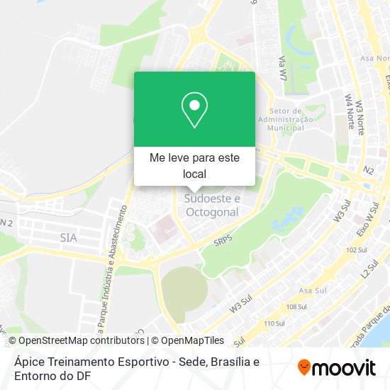 Ápice Treinamento Esportivo - Sede mapa