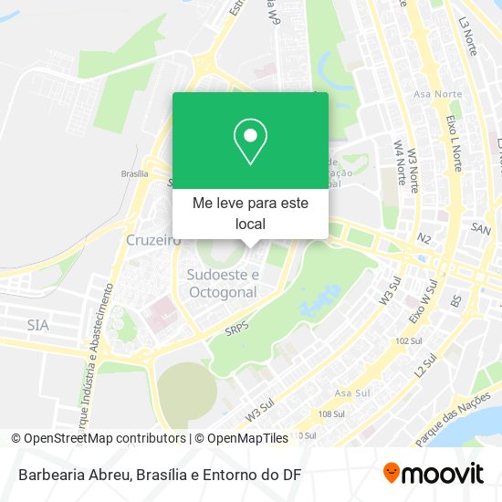 Barbearia Abreu mapa