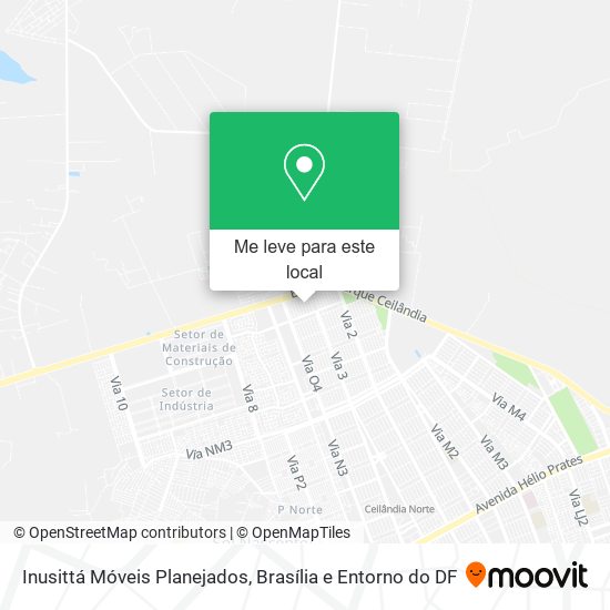 Inusittá Móveis Planejados mapa
