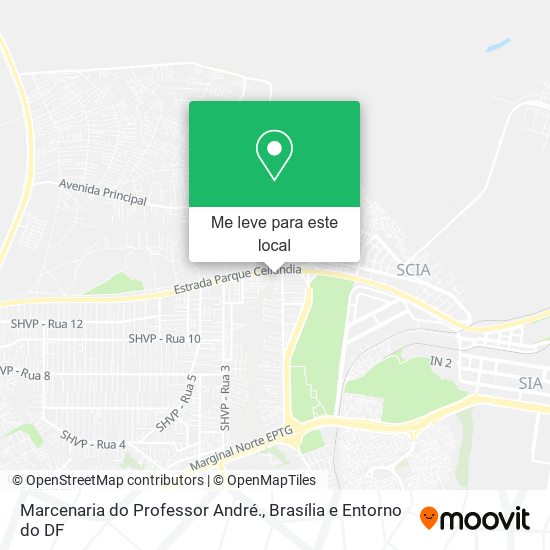Marcenaria do Professor André. mapa