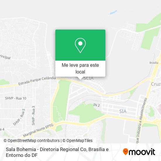 Sala Bohemia - Diretoria Regional Co mapa