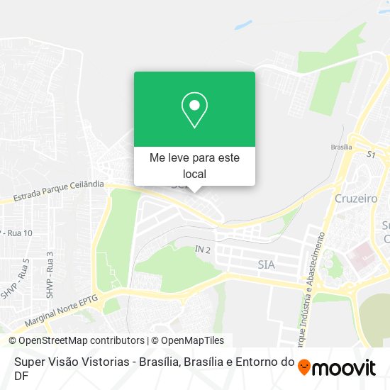Super Visão Vistorias - Brasília mapa