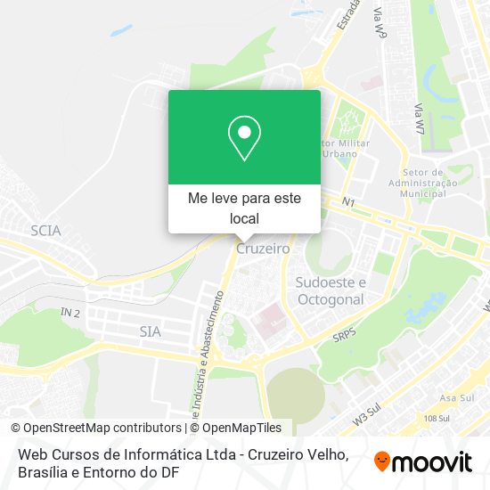 Web Cursos de Informática Ltda - Cruzeiro Velho mapa