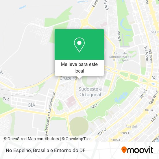 No Espelho mapa