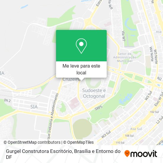Gurgel Construtora Escritório mapa