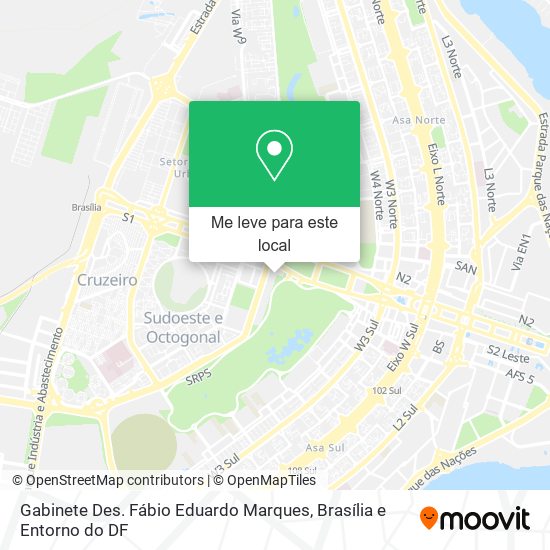 Gabinete Des. Fábio Eduardo Marques mapa
