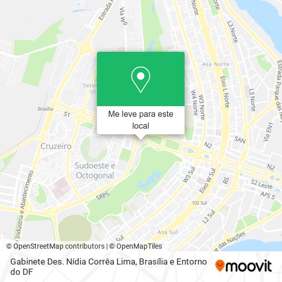 Gabinete Des. Nídia Corrêa Lima mapa