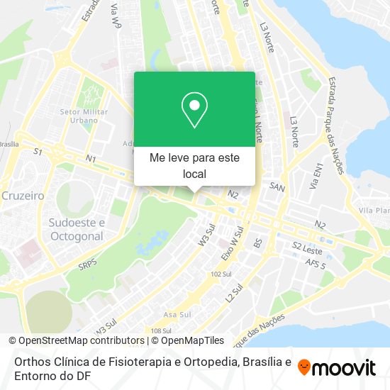 Orthos Clínica de Fisioterapia e Ortopedia mapa