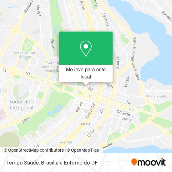Tempo Saúde mapa