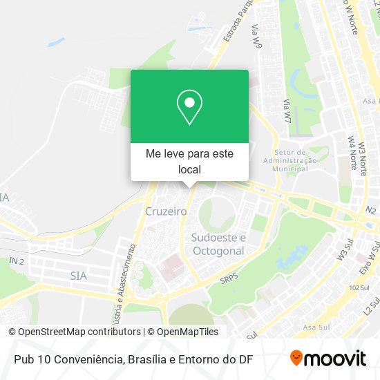 Pub 10 Conveniência mapa