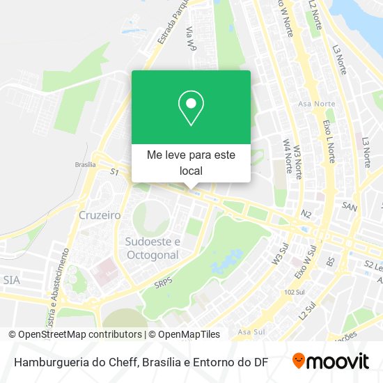 Hamburgueria do Cheff mapa