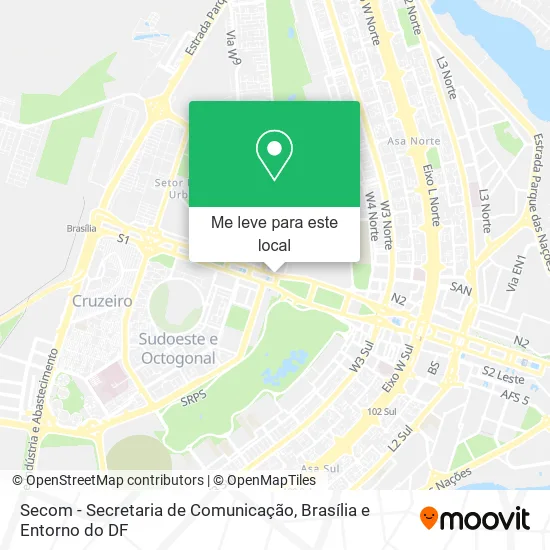 Secom - Secretaria de Comunicação mapa