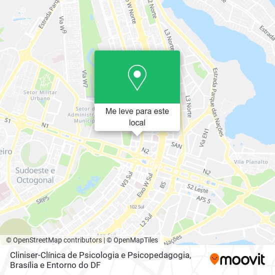 Cliniser-Clínica de Psicologia e Psicopedagogia mapa