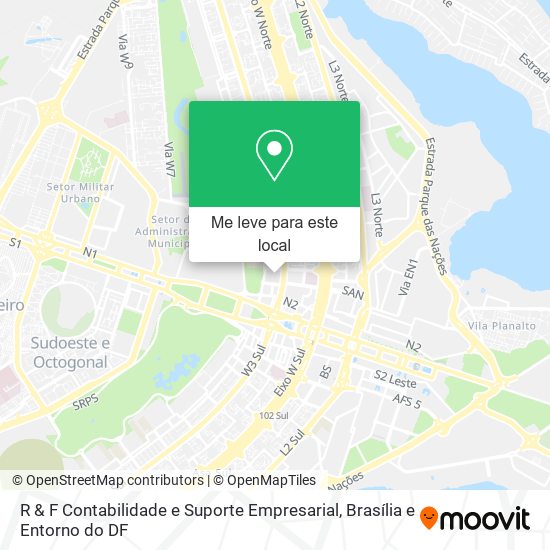 R & F Contabilidade e Suporte Empresarial mapa