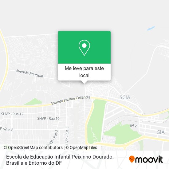 Escola de Educação Infantil Peixinho Dourado mapa