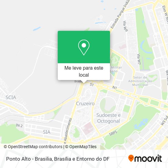 Ponto Alto - Brasilia mapa