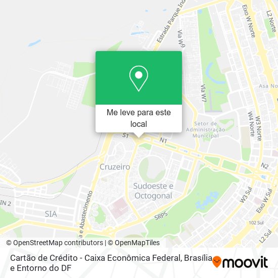 Cartão de Crédito - Caixa Econômica Federal mapa