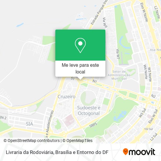 Livraria da Rodoviária mapa