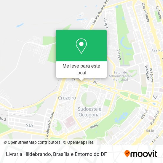 Livraria Hildebrando mapa