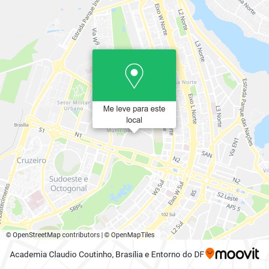 Academia Claudio Coutinho mapa