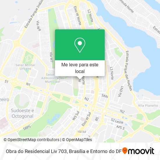 Obra do Residencial Liv 703 mapa