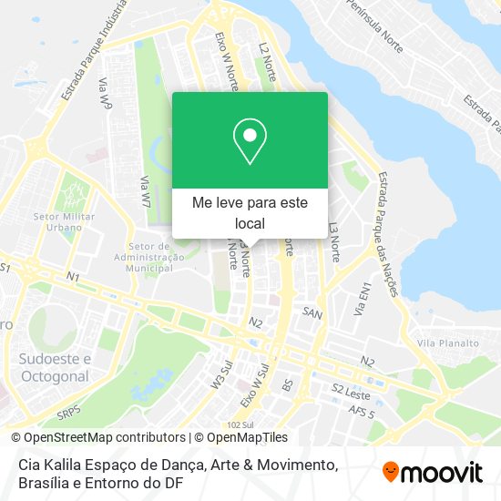 Cia Kalila Espaço de Dança, Arte & Movimento mapa