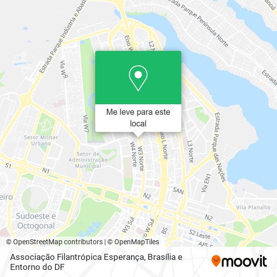 Associação Filantrópica Esperança mapa