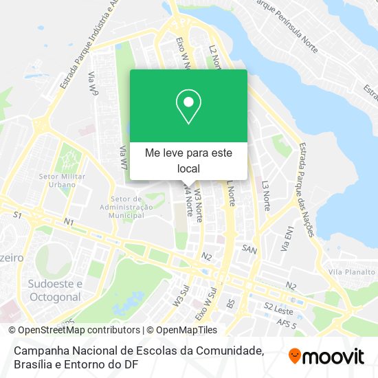 Campanha Nacional de Escolas da Comunidade mapa