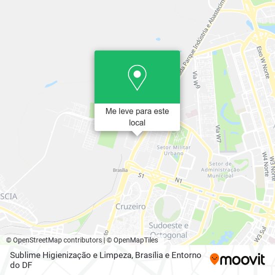 Sublime Higienização e Limpeza mapa