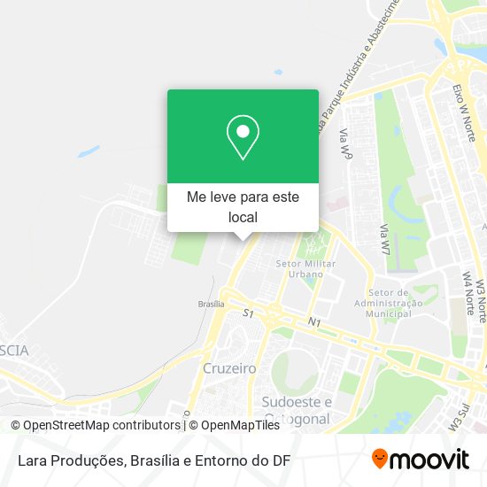 Lara Produções mapa