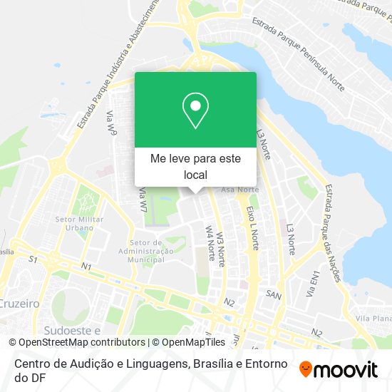 Centro de Audição e Linguagens mapa