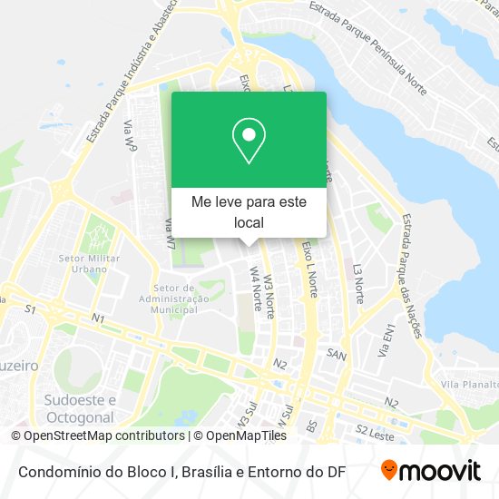 Condomínio do Bloco I mapa