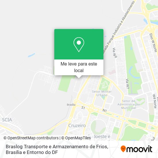 Braslog Transporte e Armazenamento de Frios mapa