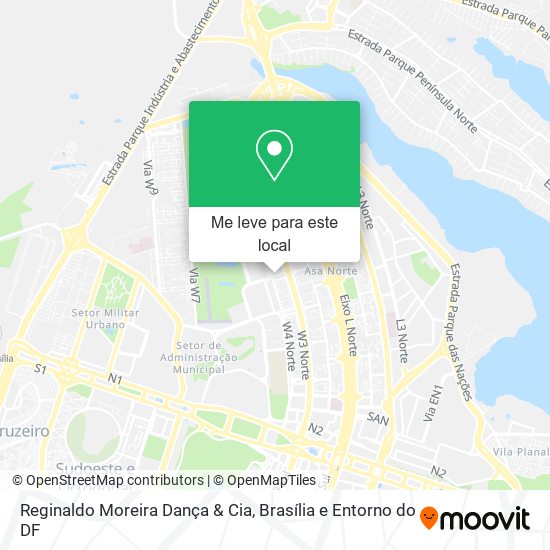 Reginaldo Moreira Dança & Cia mapa